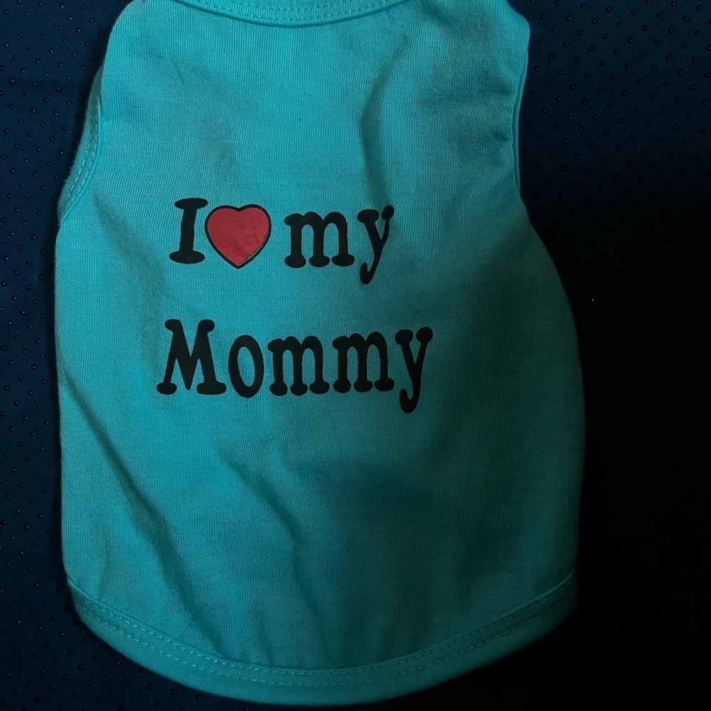 ‘I Love My Mommy' Blue Tank Top